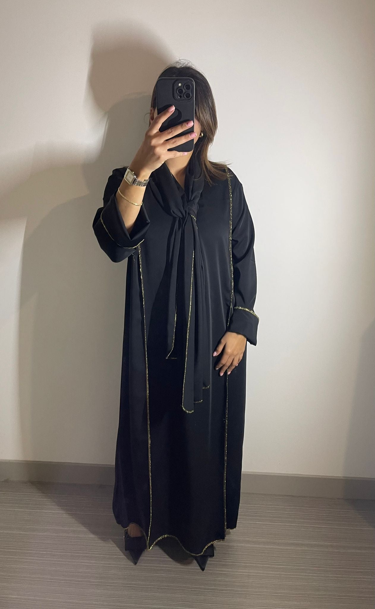 Abaya simple noir